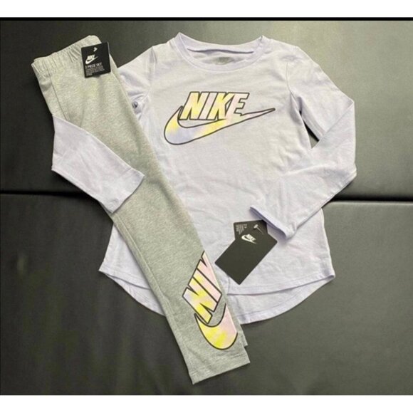 NWT Nike Tie Dye Tunic & Leggings Set Girls Size 6 - Picture 1 of 4